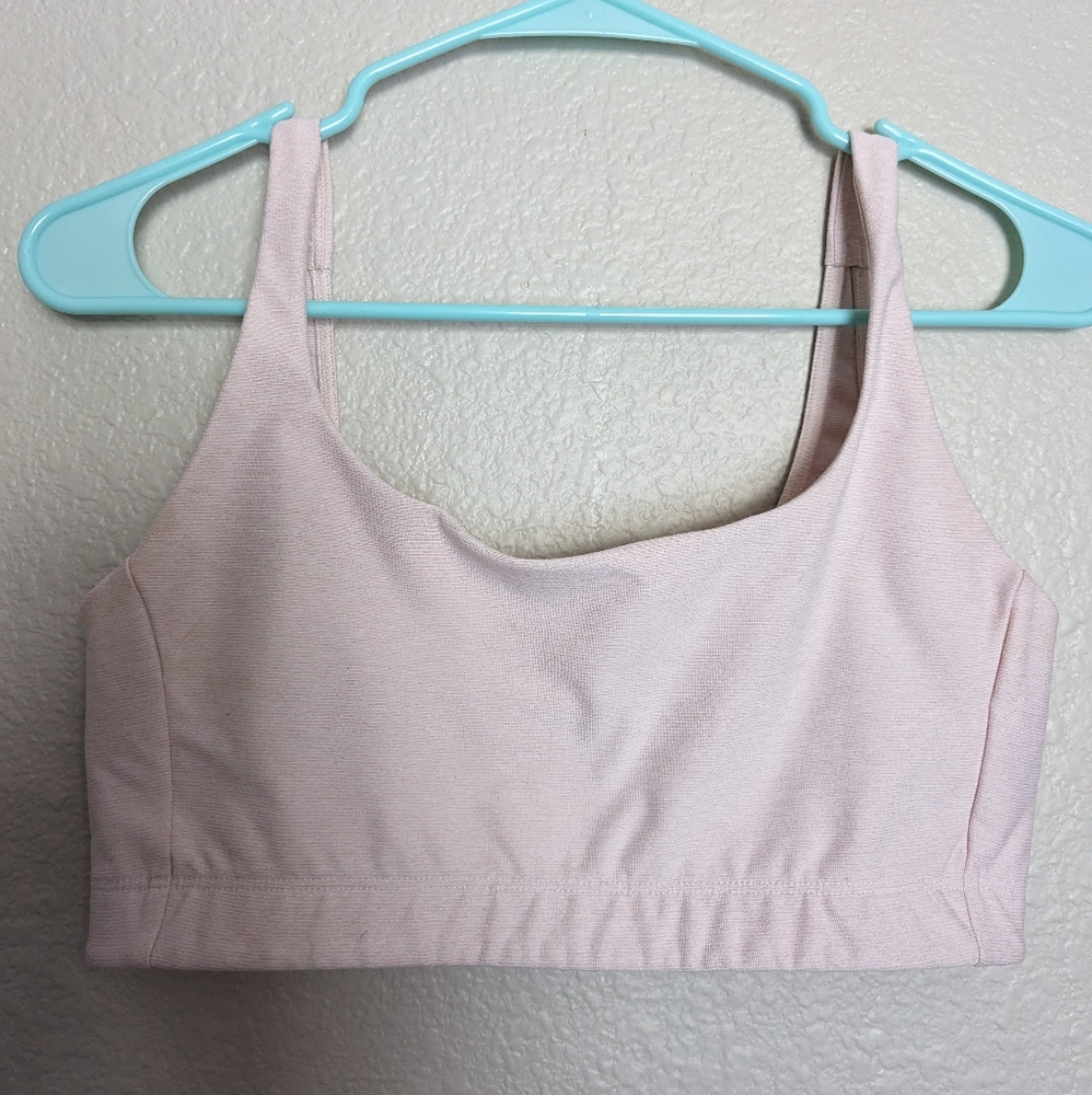 Outdoor Voices Double Time Bra Ballet Pink M